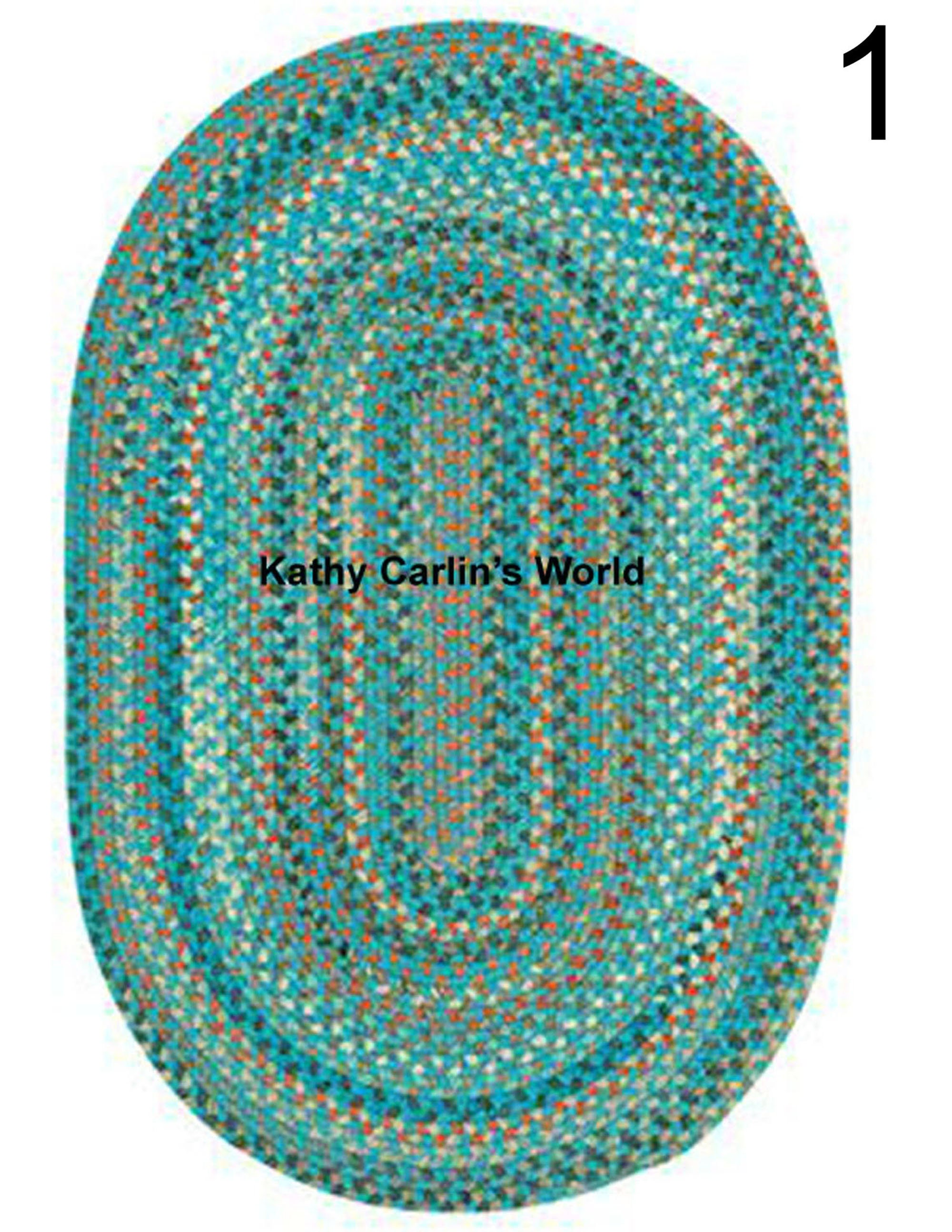 Assorted Colors Barbie "Braided" Rugs
