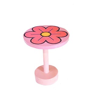 Acrylic Painted Side Tables with Decals