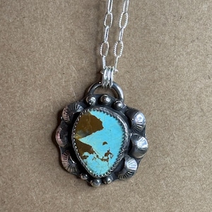 Number 8 Turquoise Pendant Only