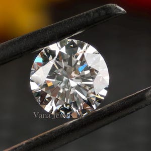 Round Lab Grown Diamond | 0.5 CT to 5.0 CT Loose Diamond | IGI Certified | Brilliant Cut Diamond for Solitaire Ring | Custom Jewelry Diamond