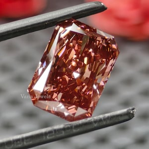 Pink Lab Grown Radiant Cut Diamond, Custom Jewelry Diamond, Loose Pink Diamond for Engagement Ring, Anniversary Gift for Her