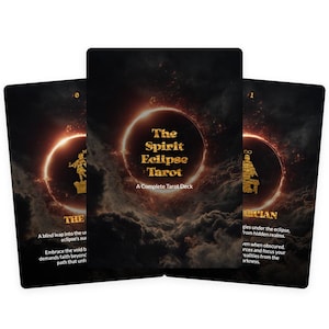 The Spirit Eclipse Tarot - 78 Karten Deck - Spirituelle Obskurität - Momente der Innenschau - Transformationskraft