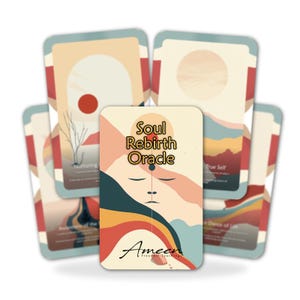 Soul Rebirth - 22 Orakelkarten - Umarme die Kraft der Transformation - Wiedergeburt und Erneuerungsdeck