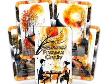 Awakened Presence - 22 Oracle Cards - Embrace the Now - Meditation and Mindfulness Tool