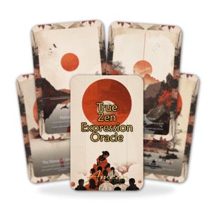 Expresión Zen Verdadera - 22 Cartas del Oráculo - Abraza la Paz del Presente - Baraja Zen y Atención Plena