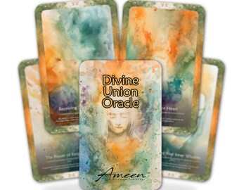 Orakel der Divine Union - 22 Orakelkarten - Richte dich an heiligen Partnerschaften aus - Soul Accession Deck