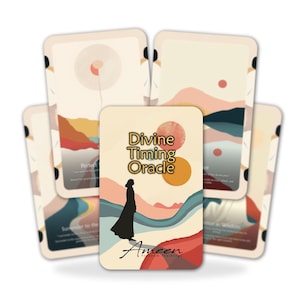 Oracle du timing divin - 22 cartes Oracle - Faites confiance au flux parfait de la vie - Jeu de synchronisation et de patience