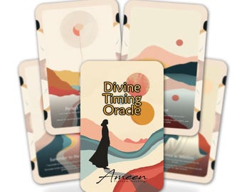 Cartas del Oráculo del Tiempo Divino: Confía en el Flujo de la Vida - Baraja de 24 Cartas