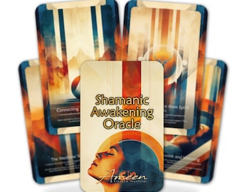 Shamanic Awakening Oracle - 22 Oracle Cards - Reconnect with Ancient Wisdom - Spiritual Journey Deck