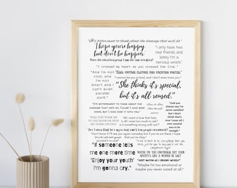 Olivia Rodrigo Lyrics Print