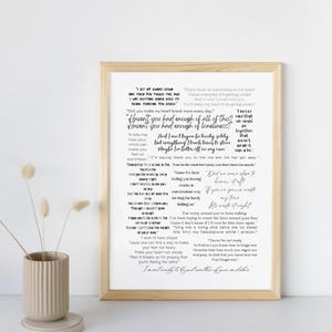 Lewis Capaldi Lyrics Print