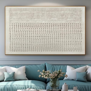 Beige Wabi-Sabi Textured Painting, Beige Geometric Abstract Art, Minimalist Textured Canvas Art, Neutral Modern Wall Art,Minimalist Wall Art