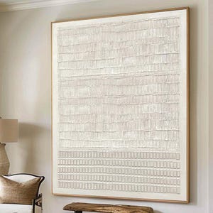 Beige Minimalist Textured Wall Art,Beige 3D Abstract Painting,Modern Textured Canvas Art,Wabi-Sabi Wall Art,Neutral Wall Art,Earth Tone Art