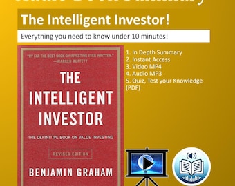 El inversor inteligente: Resumen en audio de Benjamin Graham + Cuestionario (PDF)