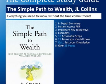The Simple Path to Wealth Study Guide: Financial Independence (PDF)