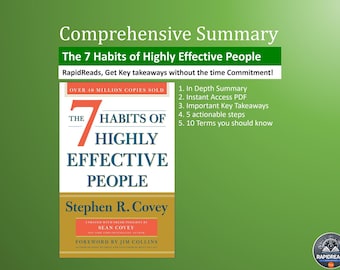 Le 7 abitudini delle persone altamente efficaci: riassunto (download in PDF)
