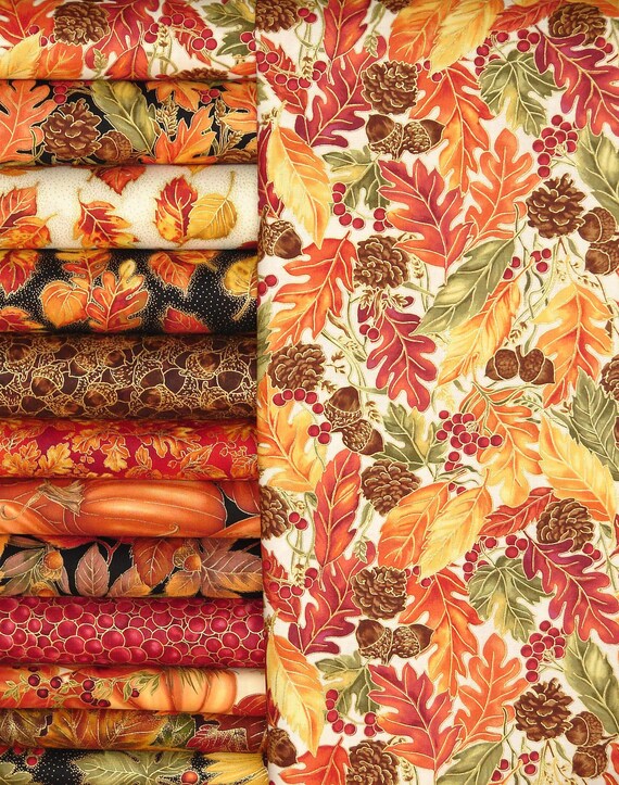 Items similar to Yellow Brick Road Quilt Kit Autumn Metallics