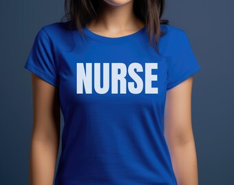 Nurse Tee, Simple Classy Women's Softstyle T-Shirt, RN Gift Idea, Medical Student Shirt, Elegant Nurse Top, Premium Tee for Her, Stylish