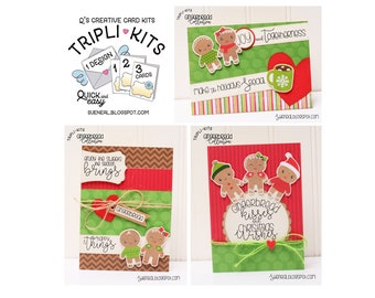 Card Making Kit - 9 GINGERBREAD Cards