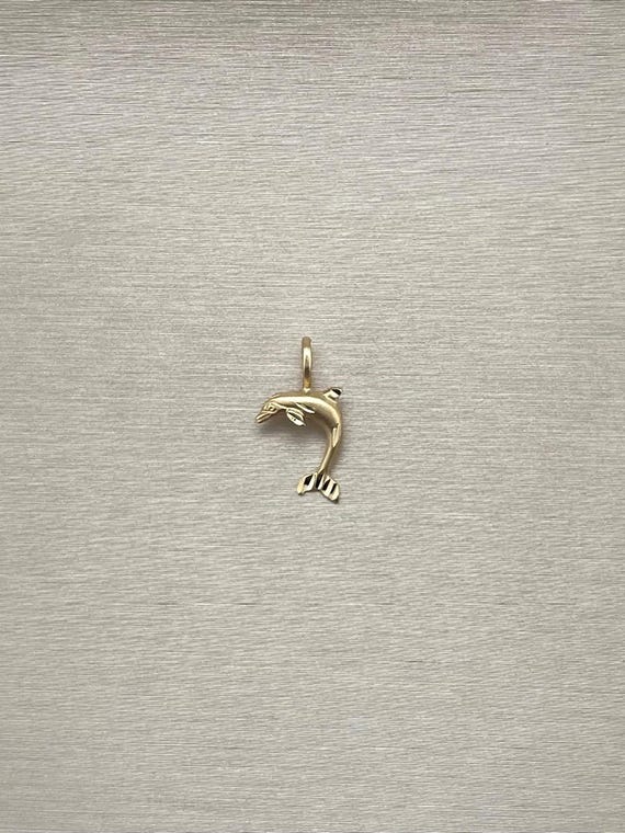 14k Gold Dolphin Charm/Pendant (Michael Anthony)