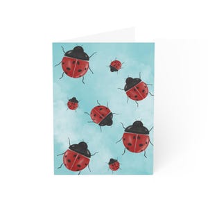 C'est une dame - Carte Coccinelle