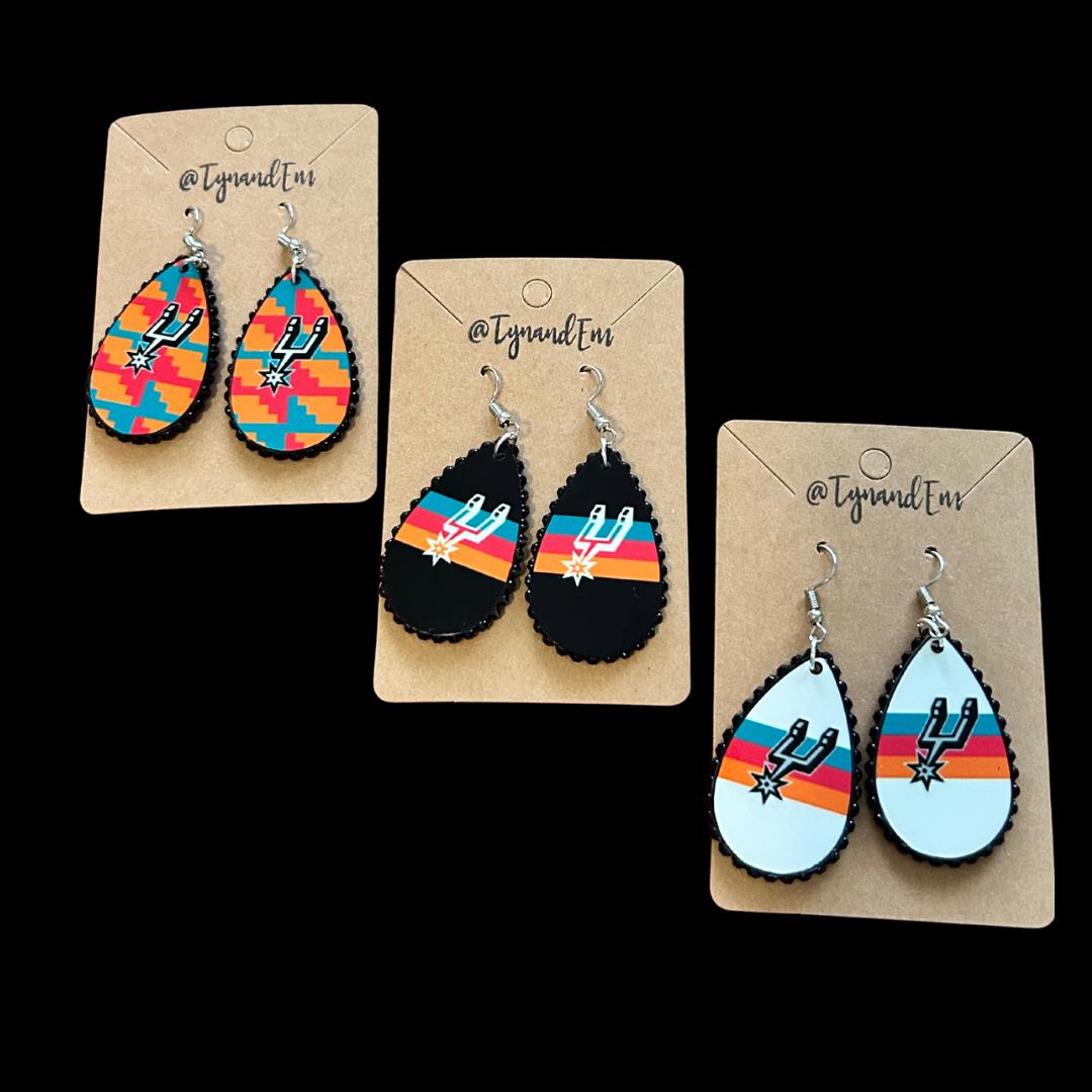San Antonio Spurs basketball Earrings
