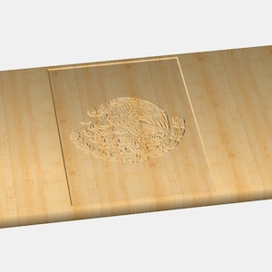 Mexico Flag SVG PDF Files cnc woodworking vcarve easel fusion 360 grblcarbide3d carbide create