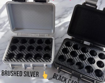 Premium Peptide Cases with Sleek Carbon Fiber Style