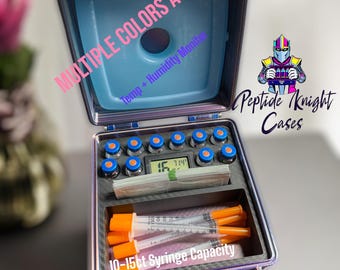 Cold Peptide Vial Storage Container Carrying Case Organizer - Ice Pack Included