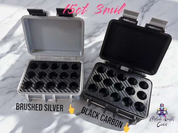 Premium Peptide Cases with Sleek Carbon Fiber Style