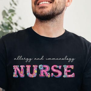 Nurse Shirt, Allergy And Immunology Nurse, Gift for Nurses, Nurse Appreciation, Nurse Shirt for Work, Nursing Shirts, Cute Nurse Tshirt