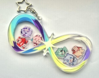 Honkai Star Rail Amphoreus Shaker Charm - Anaxa, Phainon, Castorice, Hyacine, Tribbie, Mydei