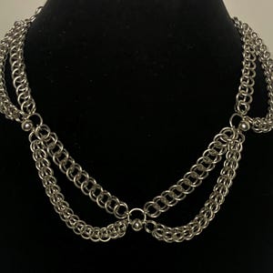 Bathsheba Stainless Steel Chainmail Necklace