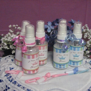Baby Shower Favor Little Prince/Princess  2 oz bottle New Baby scent