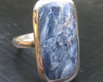 Handmade Pietersite Ring size 6 3/4 Sterling Silver Band
