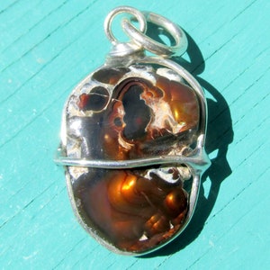 Handmade Fire Agate PENDANT Raw Deer Creek Mine AZ Handmade Jewelry Supply