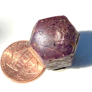 Natural Star Ruby Crystal, Polished Hexagonal Mineral Specimen, 18.5g