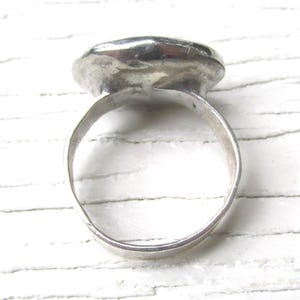 Natural Opal Ring size 9 1/4 Sterling band Handmade Mexican Cantera Fire Opal image 9