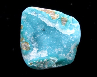 Gem Silica Chrysocolla Cabochon with Druzy 30ct Ray Mine, Arizona Natural Cab Jewelry Supply