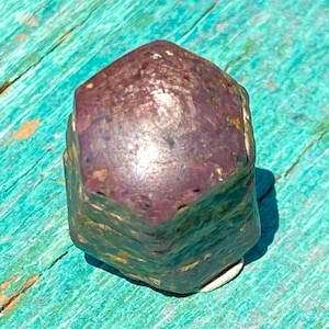 18.5g Polished Star Ruby Crystal RAW Natural Hexagonal Crystal Mineral Specimen Wire Wrapping Jewelry Supply