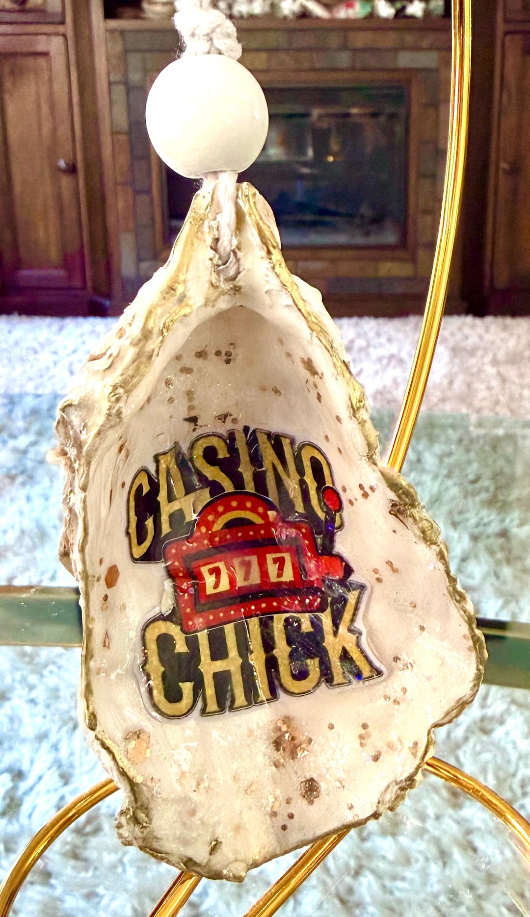 Casino Chick, Ornament, Shell, 777, Slots, Glitter, Sparkle, Beach ...