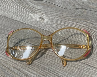 Vintage Dior Glasses Oversized Round Frames 70s Eyewear 80s