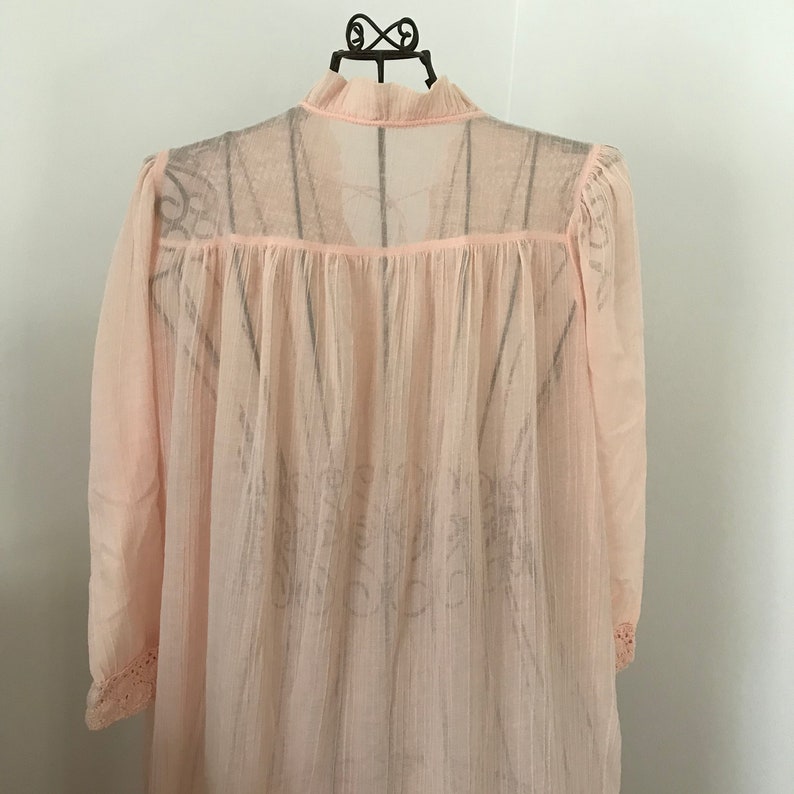 SM Vintage Peachy Pink Long-Sleeve Nightgown