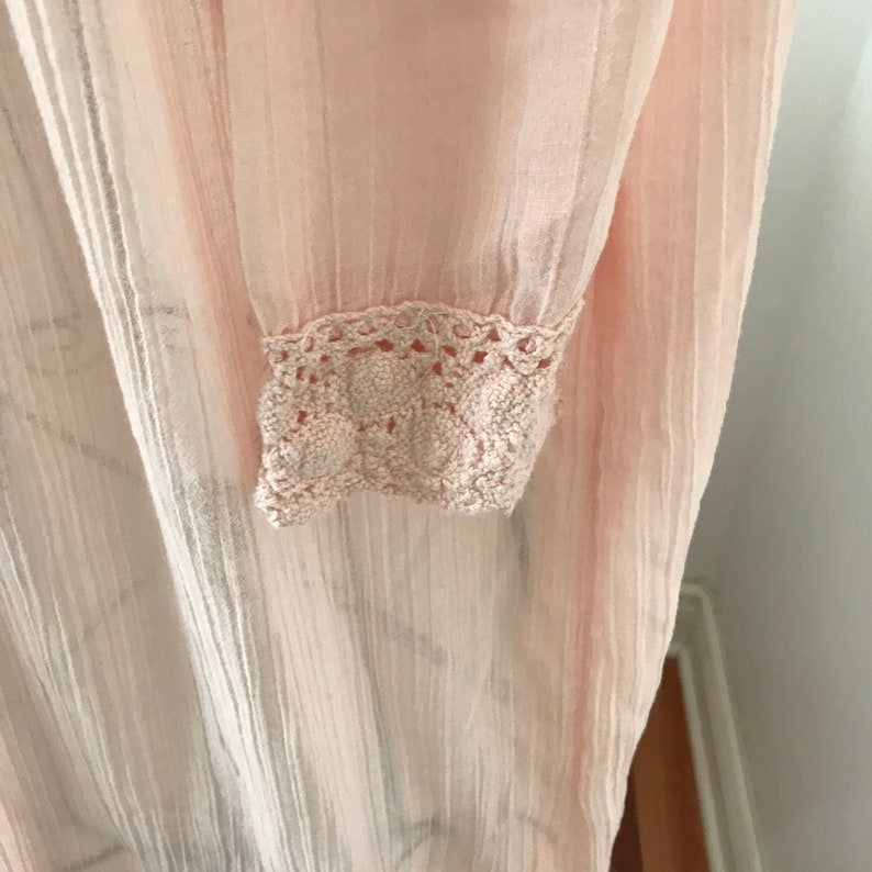 SM Vintage Peachy Pink Long-Sleeve Nightgown