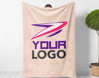 Personalized Logo Blanket: Minky or Sherpa, Corporate Gift