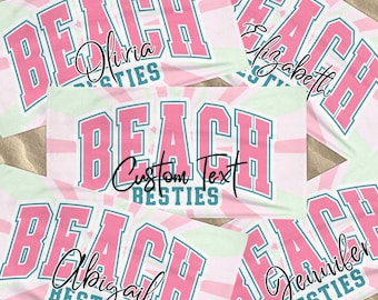 Beach Besties Beach Towel, Beach Bachelorette Party Gift Bridesmaid, Matching Summer Girls Weekend, Soul Sister Gift, Besties Friends Trip