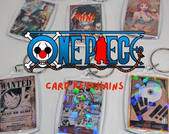 One Piece Custom Card Request Mini Card Keychain | Custom Anime Keyring, Cute Bag Charm, Gift for One Piece Fans & Collectors