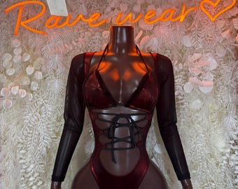 Bottlegirl Christmas Bodysuit - Holiday Design | Exotic Dancewear for Performers, Bottlegirl, Bartender