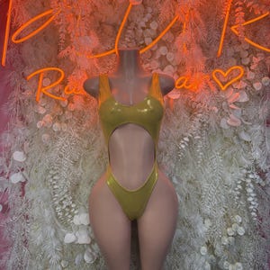 Festival Outfit - One - Piece - Gold Bodysuit -  Rhinestone, Festival Outfit, EDM Dancewear