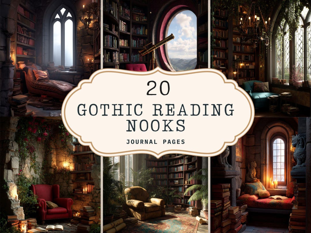 Gothic Library Journal Pages, Dark Academia Printable Decor (PDF) - Etsy